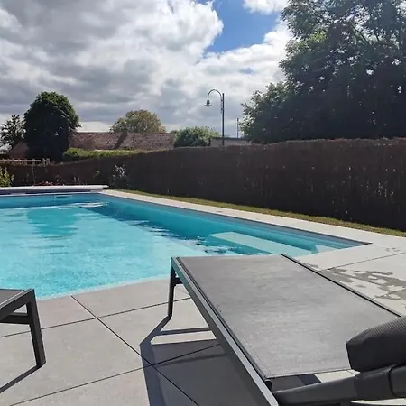 Maison Neuve Avec Piscine Chauffee De Mai A Septembre A 6 Minutes De La Plage Gonneville-en-Auge Exterior photo